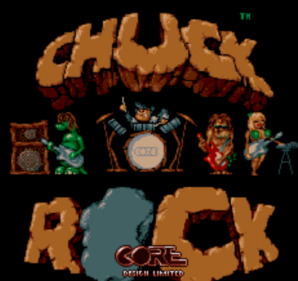 Chuck Rock Title Screen